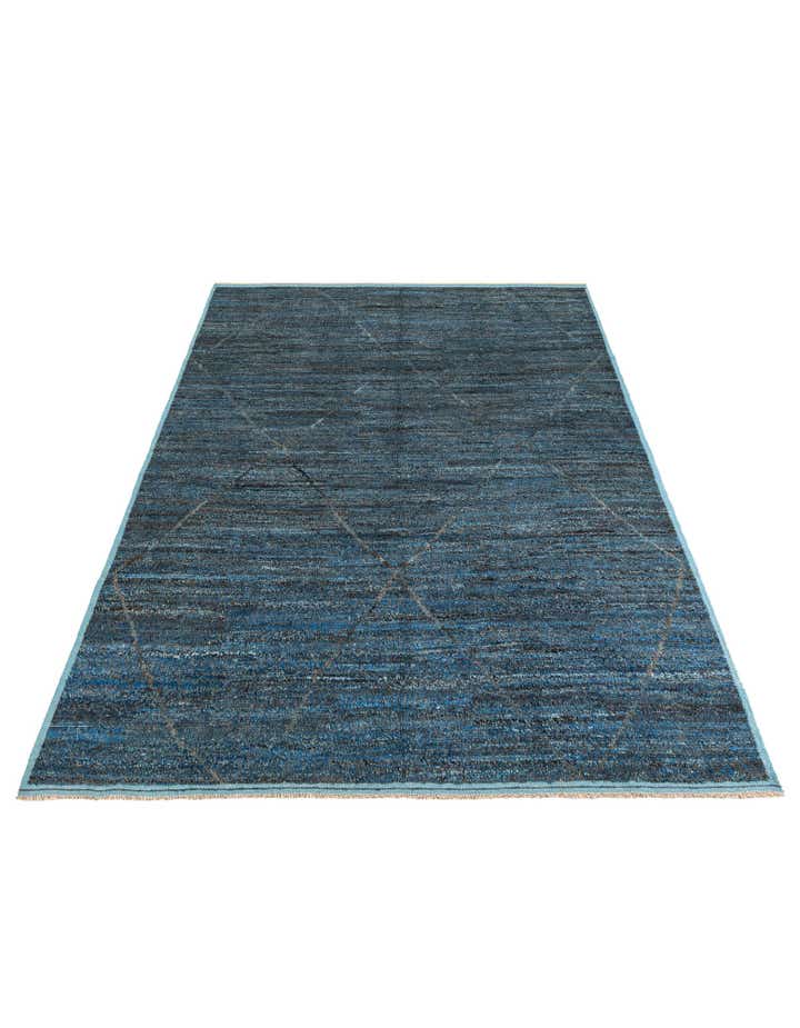 8' 3 x 10' 6 Hand Knotted Moroccan Wool Rug