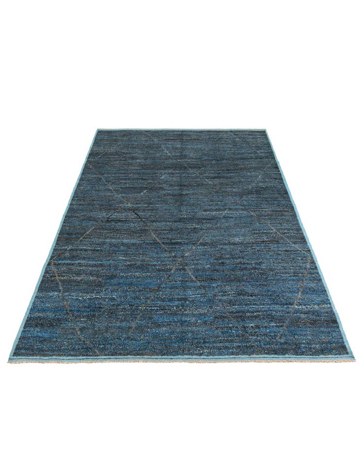 Detail image of 8' 3 x 10' 6 Hand Knotted Moroccan Wool Rug