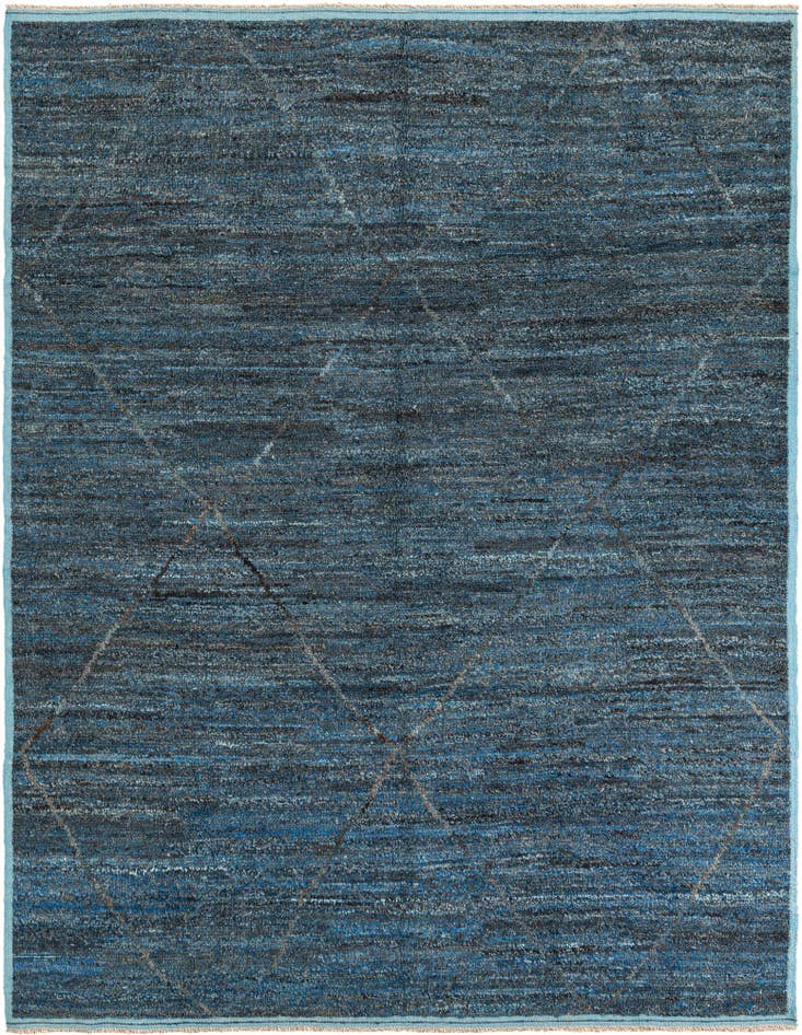 Detail image of 8' 3 x 10' 6 Hand Knotted Moroccan Wool Rug