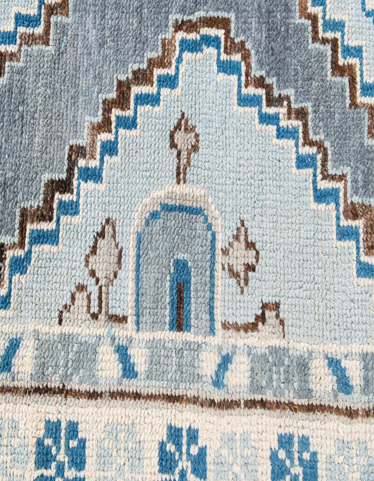 Detail image of 5' x 9'  Hand Knotted Moroccan Wool Rug