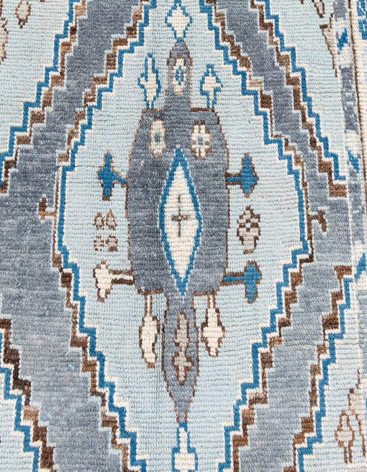 Detail image of 5' x 9'  Hand Knotted Moroccan Wool Rug