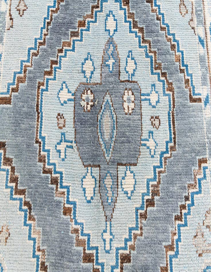 Detail image of 5' x 9'  Hand Knotted Moroccan Wool Rug
