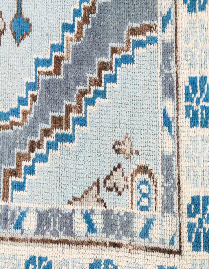 Detail image of 5' x 9'  Hand Knotted Moroccan Wool Rug