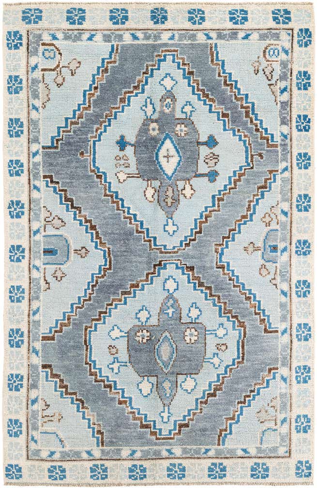5' x 9' Hand Knotted Moroccan Wool Rug