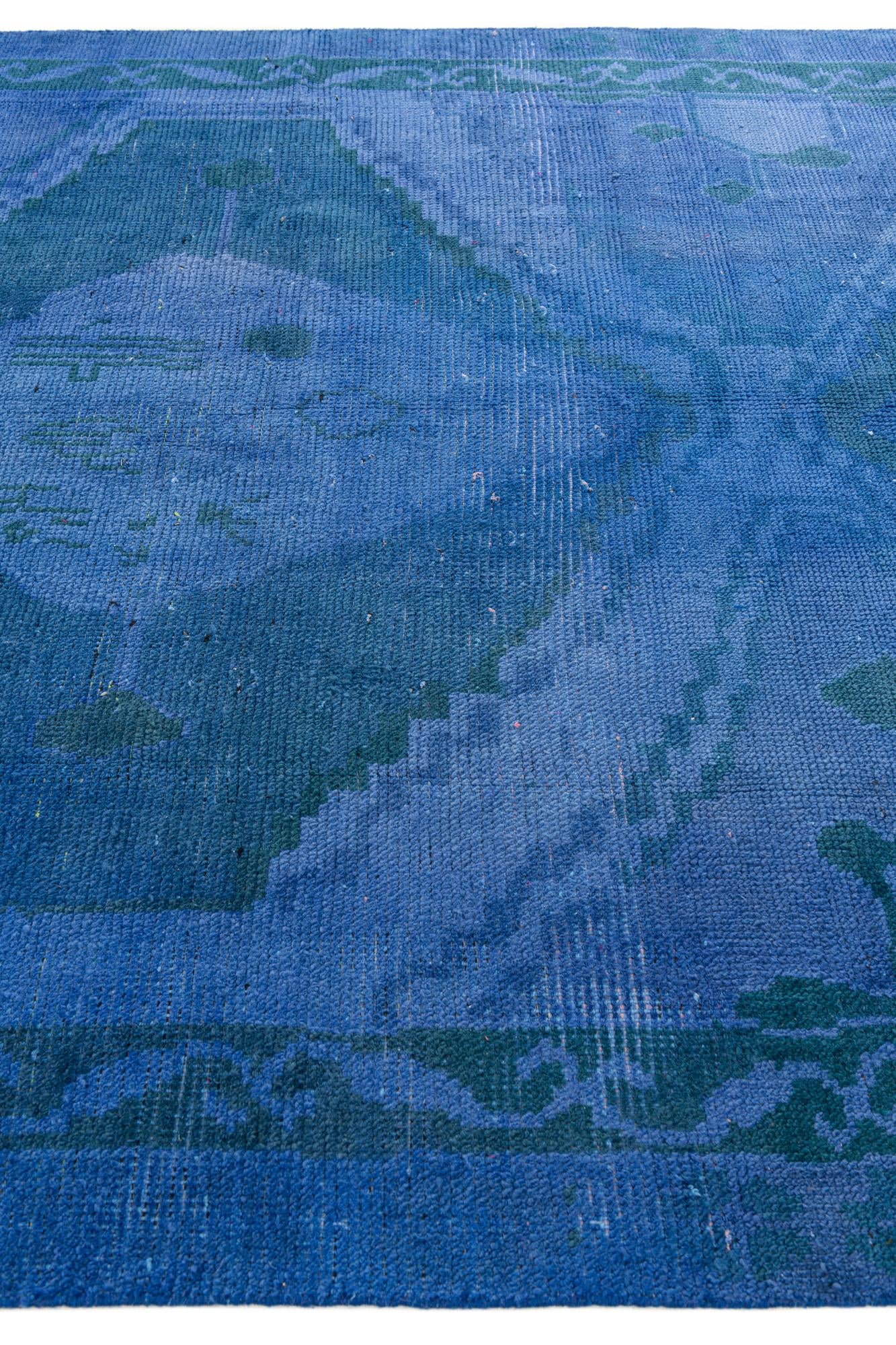 7' 6 x 9' 8 Hand Knotted Moroccan Wool Rug