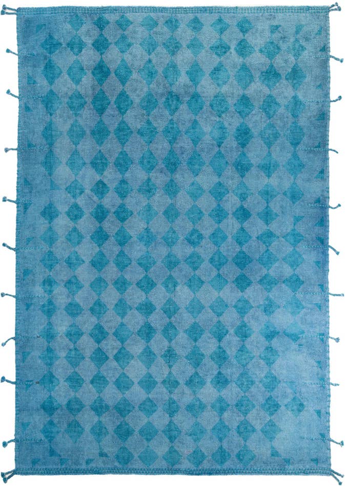 Detail image of 9' x 12' 2 Hand Knotted Moroccan Wool Rug