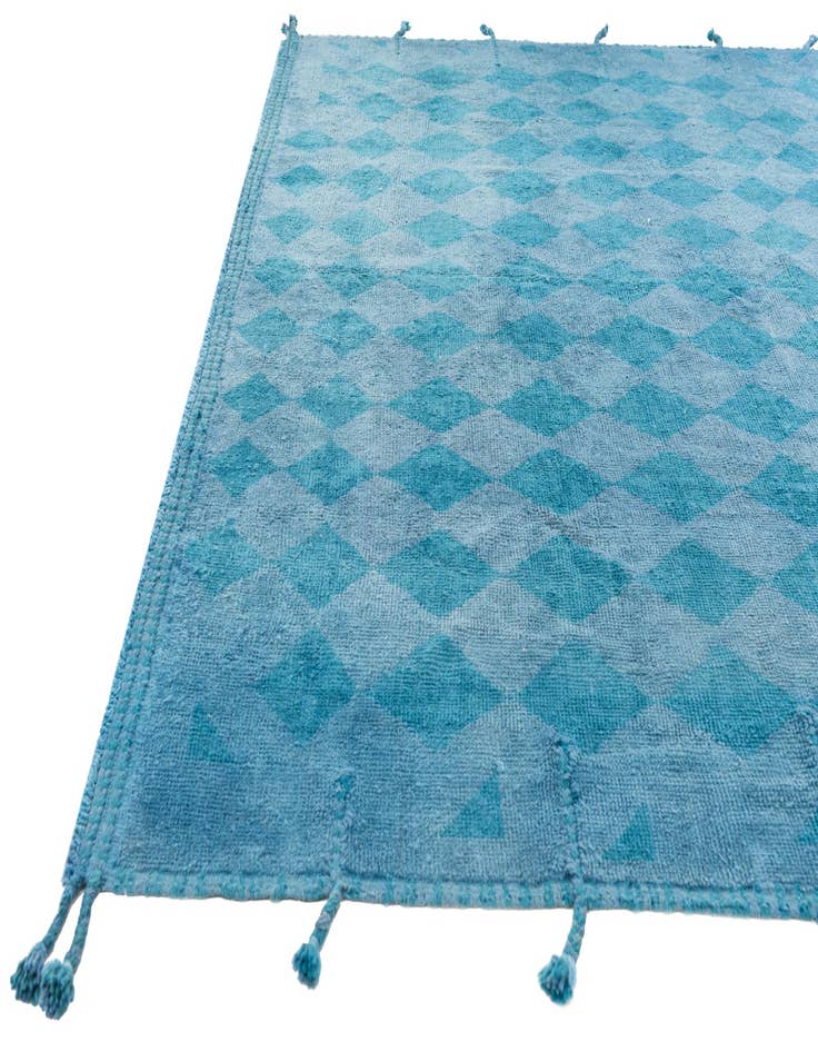 Detail image of 9' x 12' 2 Hand Knotted Moroccan Wool Rug