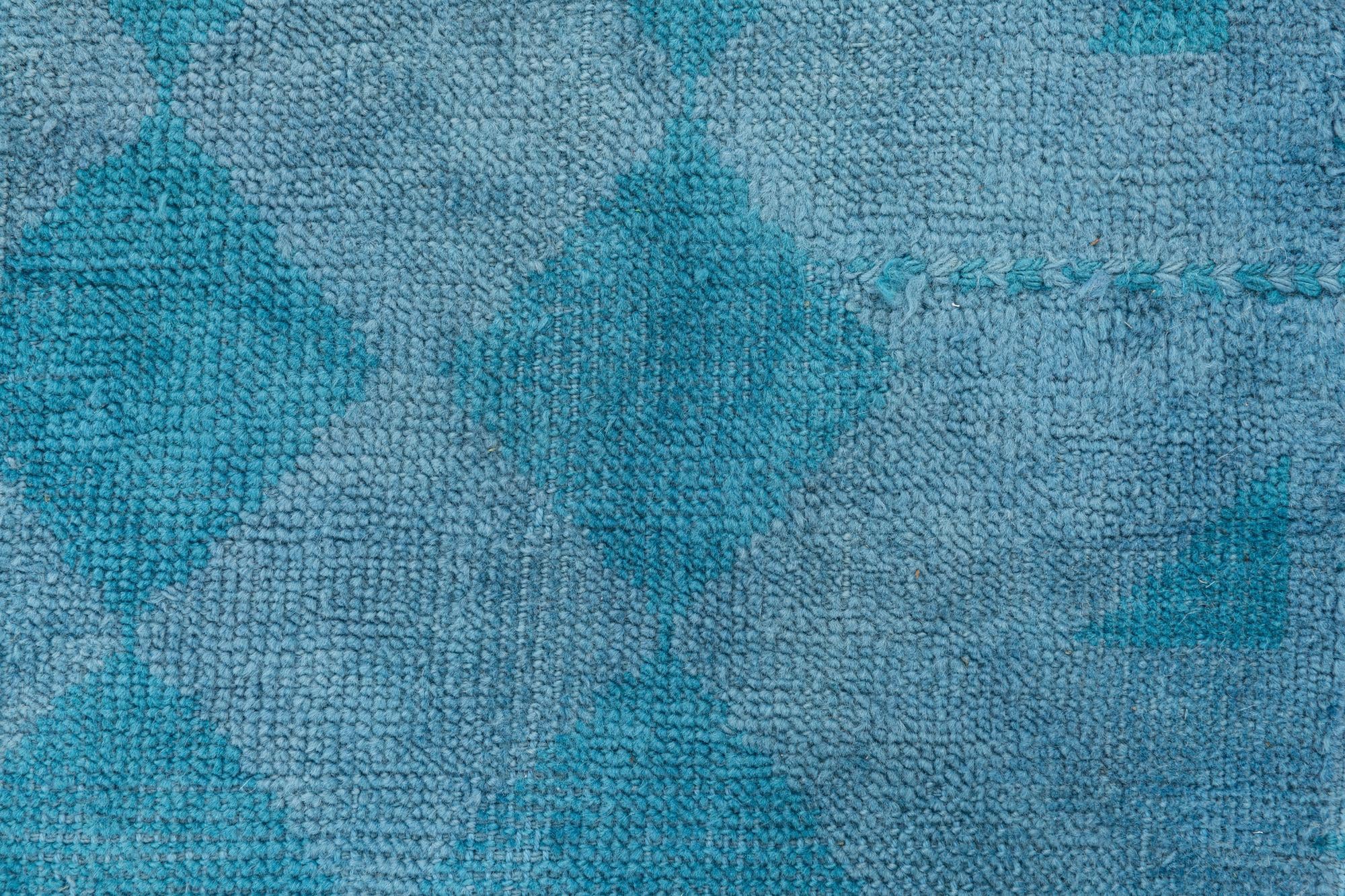 9' x 12' 2 Hand Knotted Moroccan Wool Rug