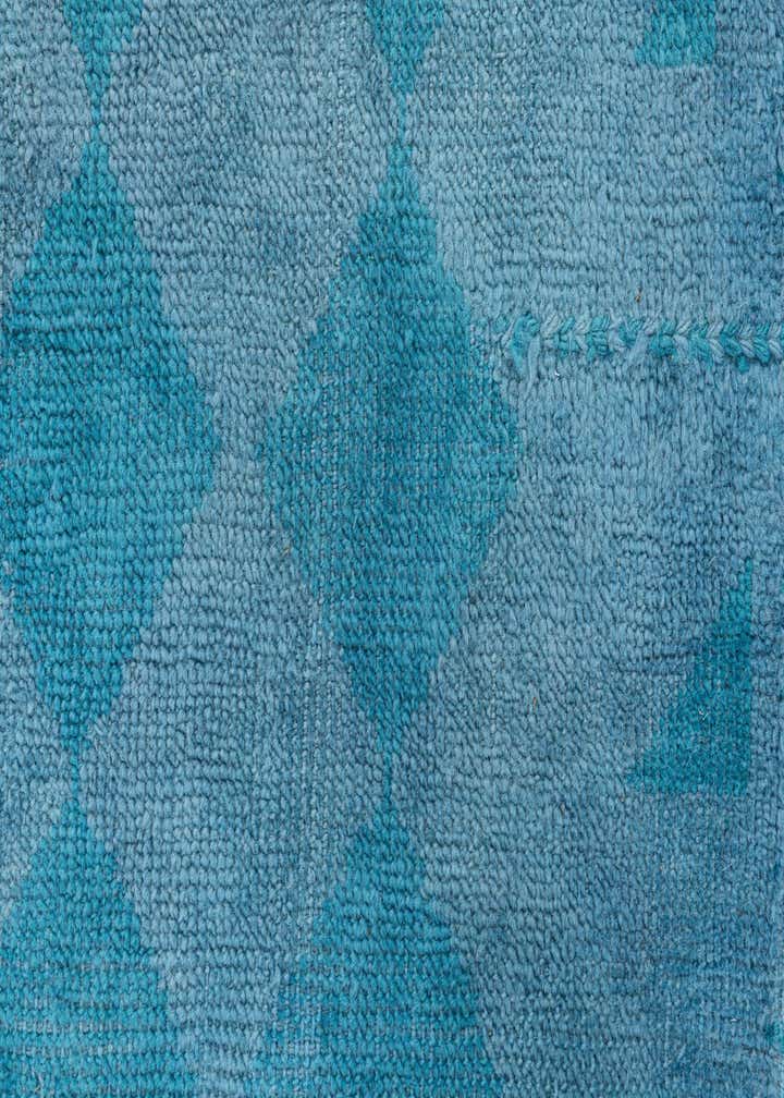 9' x 12' 2 Hand Knotted Moroccan Wool Rug