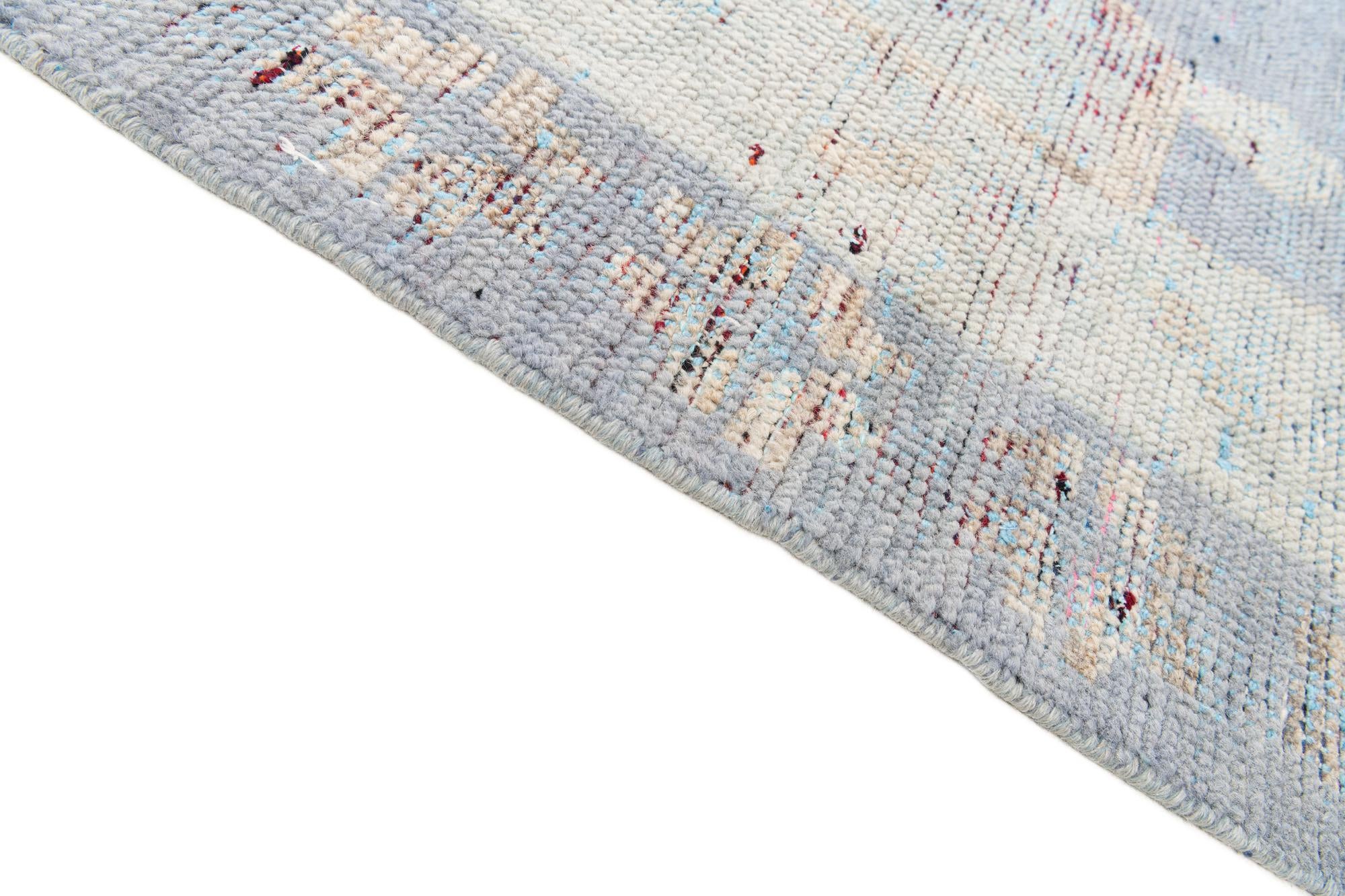 8' 6 x 11' 8 Hand Knotted Moroccan Wool Rug