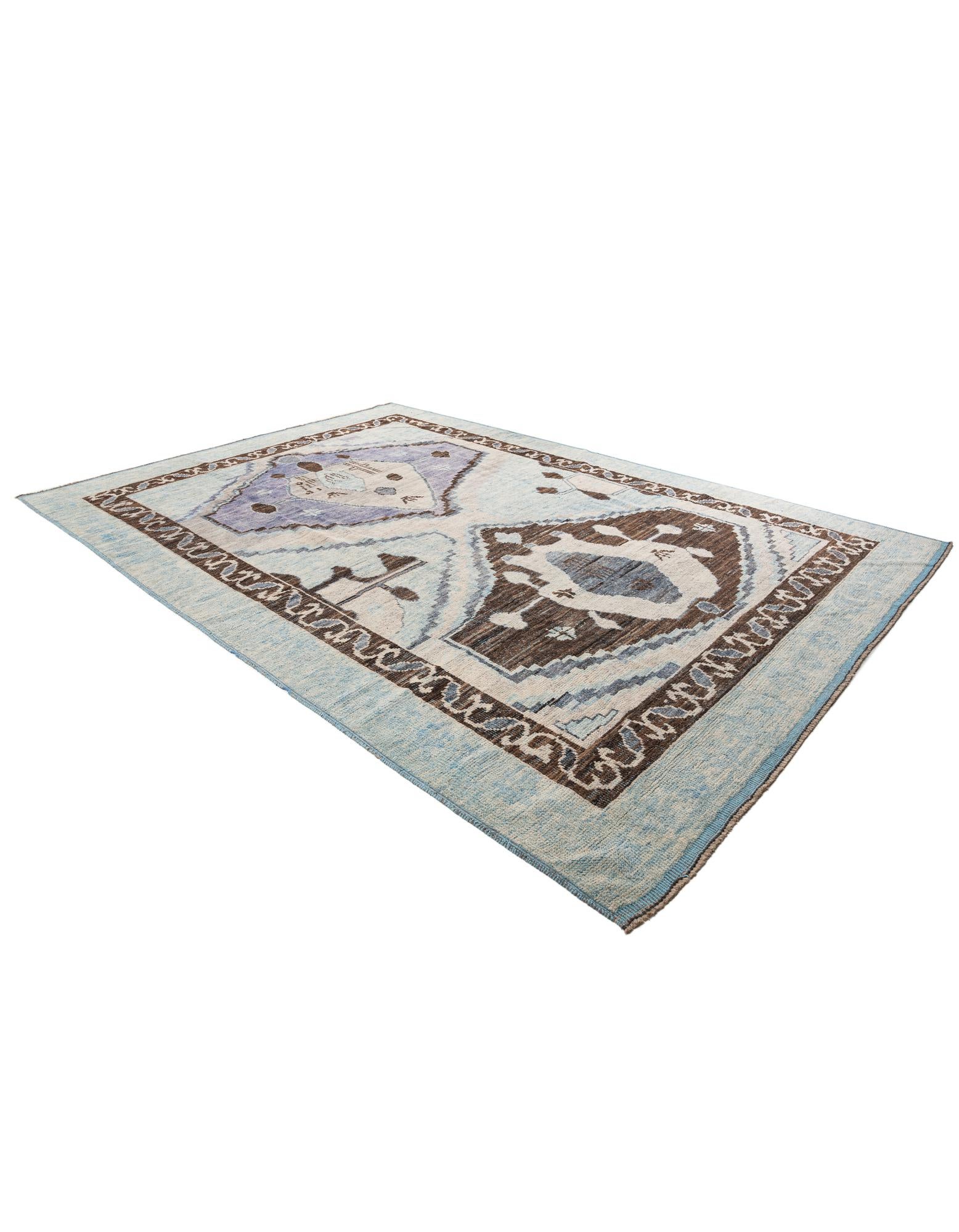 10' 3 x 14' 6 Hand Knotted Moroccan Wool Rug