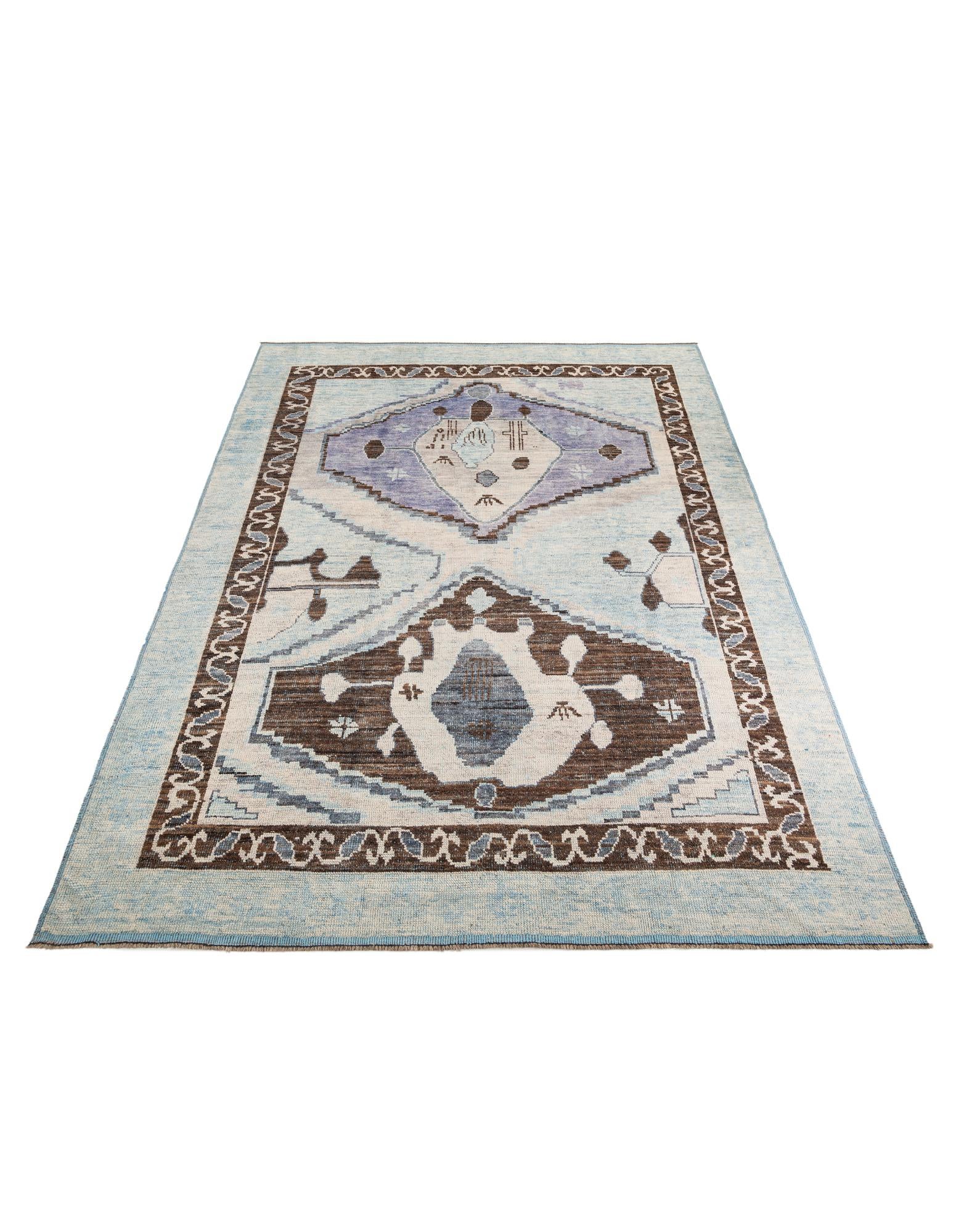 10' 3 x 14' 6 Hand Knotted Moroccan Wool Rug