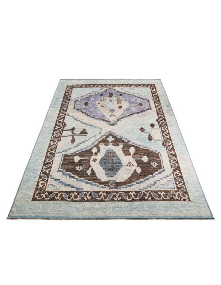 Detail image of 10' 3 x 14' 6 Hand Knotted Moroccan Wool Rug