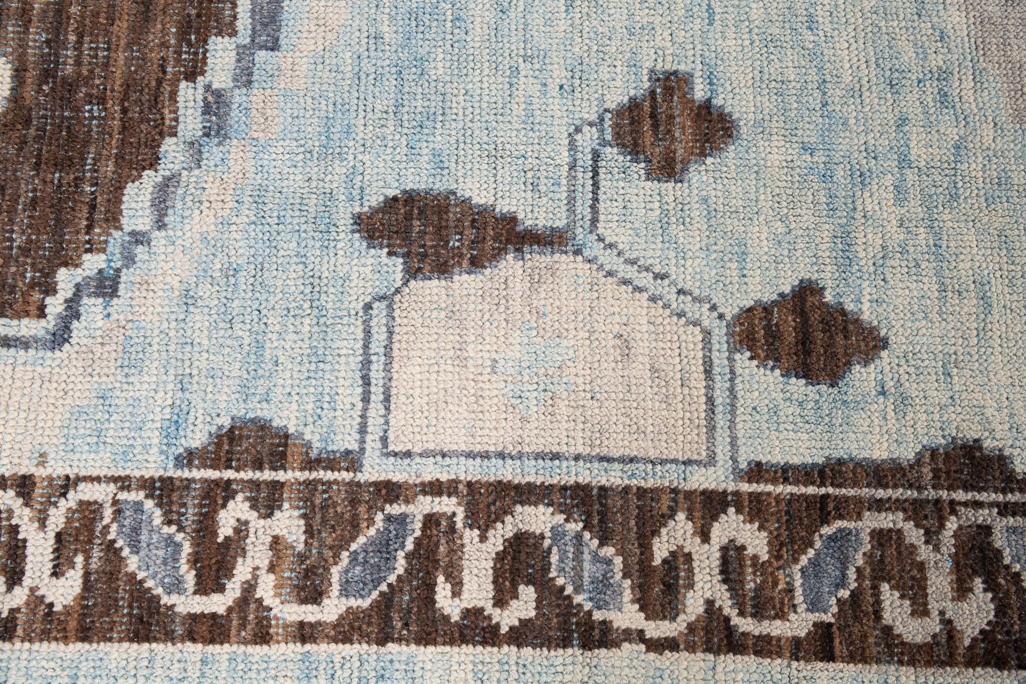 10' 3 x 14' 6 Hand Knotted Moroccan Wool Rug