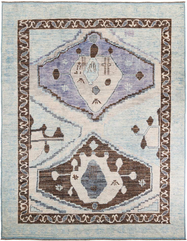 Detail image of 10' 3 x 14' 6 Hand Knotted Moroccan Wool Rug