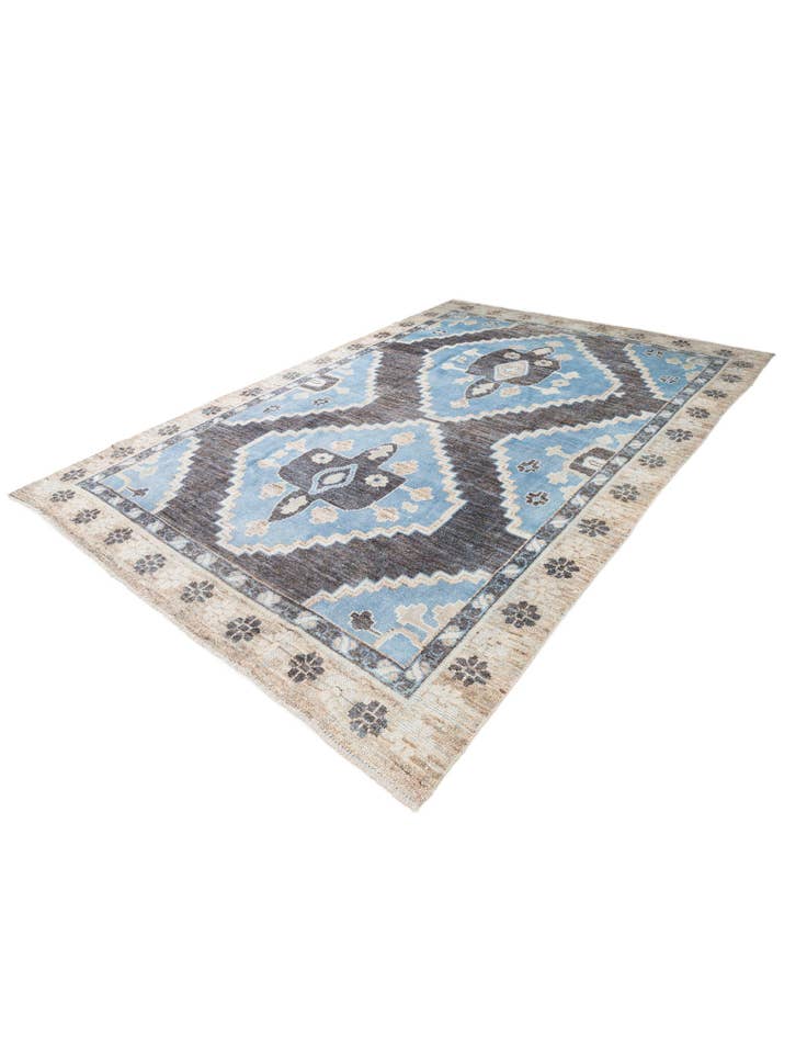Detail image of 9' 4 x 13' 9 Hand Knotted Moroccan Wool Rug