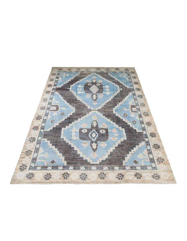 9' 4 x 13' 9 Hand Knotted Moroccan Wool Rug