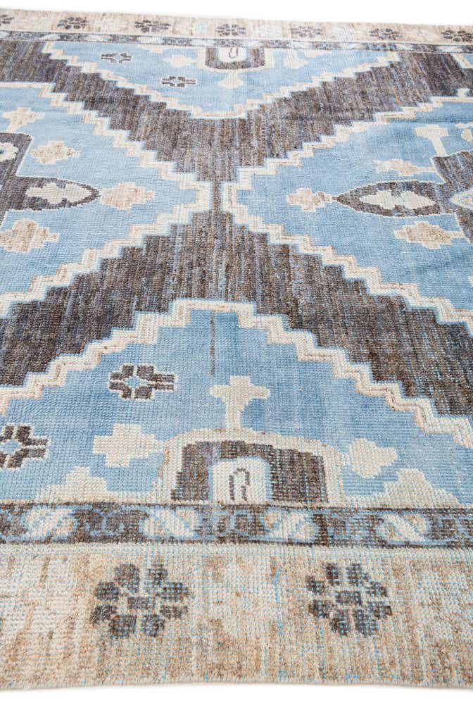 9' 4 x 13' 9 Hand Knotted Moroccan Wool Rug