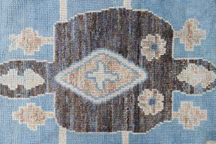 9' 4 x 13' 9 Hand Knotted Moroccan Wool Rug