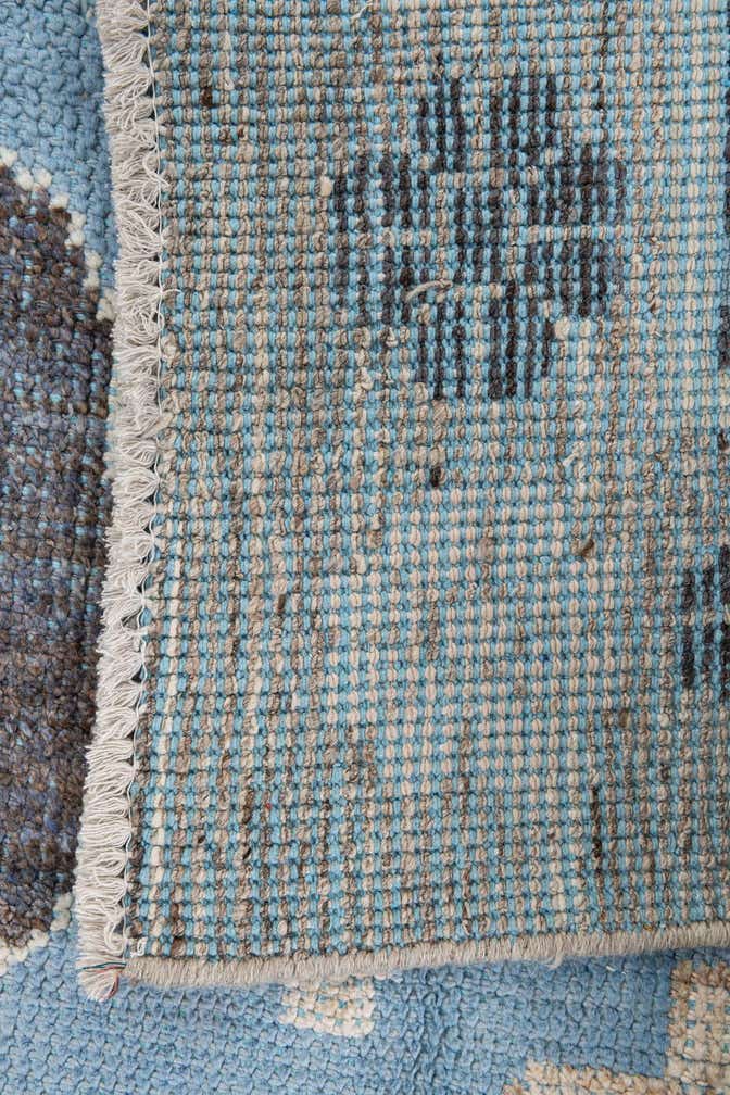 9' 4 x 13' 9 Hand Knotted Moroccan Wool Rug