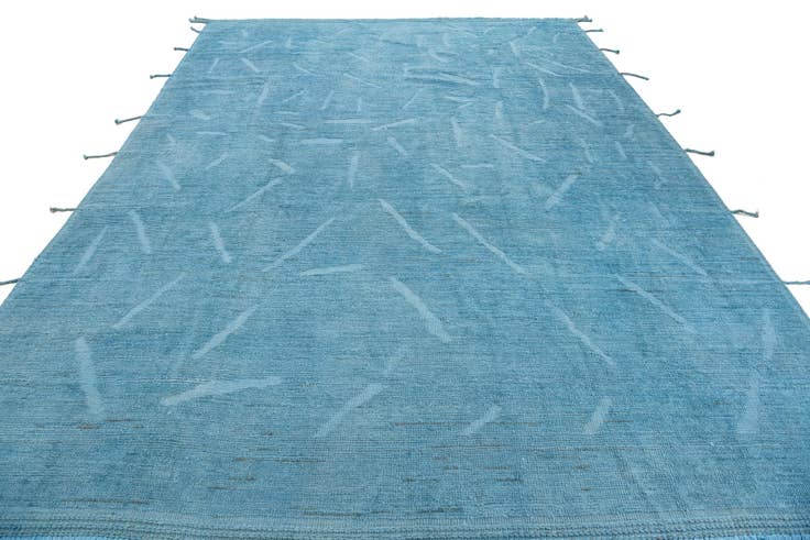 Detail image of 8' 9 x 12' Hand Knotted Moroccan Wool Rug