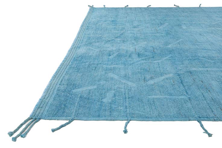 Detail image of 8' 9 x 12' Hand Knotted Moroccan Wool Rug