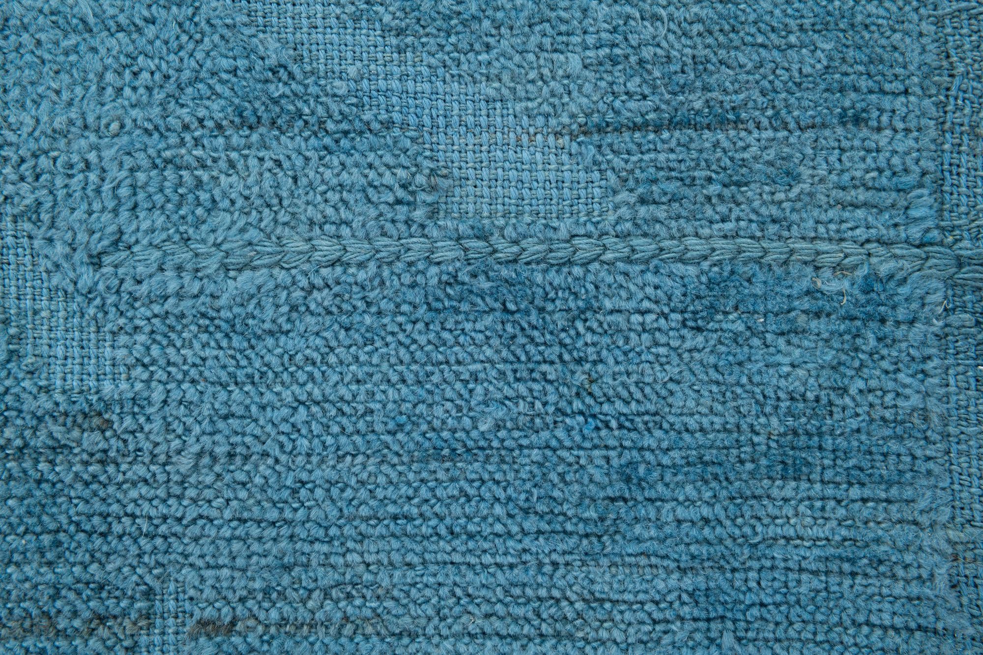 8' 9 x 12' Hand Knotted Moroccan Wool Rug