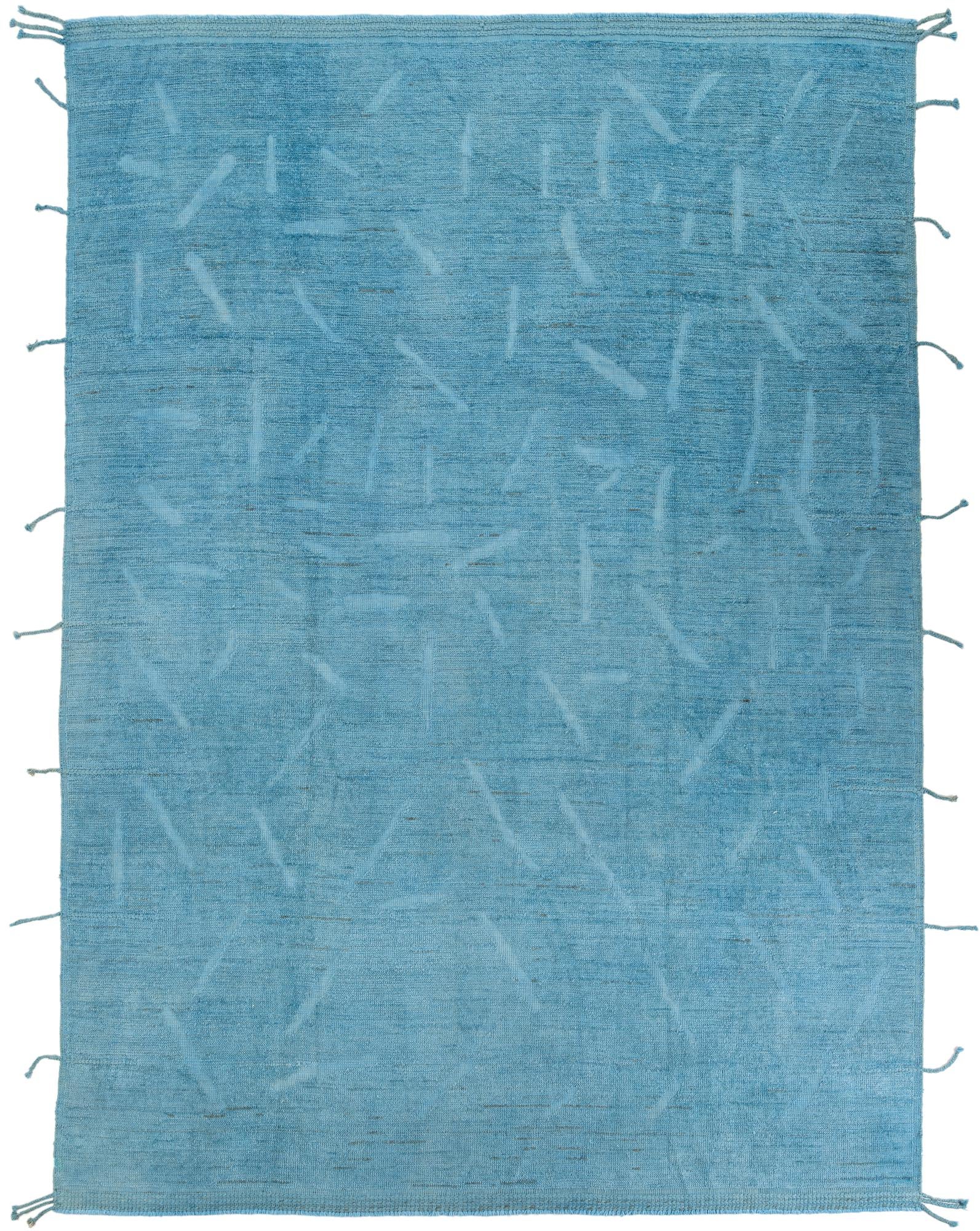 8' 9 x 12' Hand Knotted Moroccan Wool Rug
