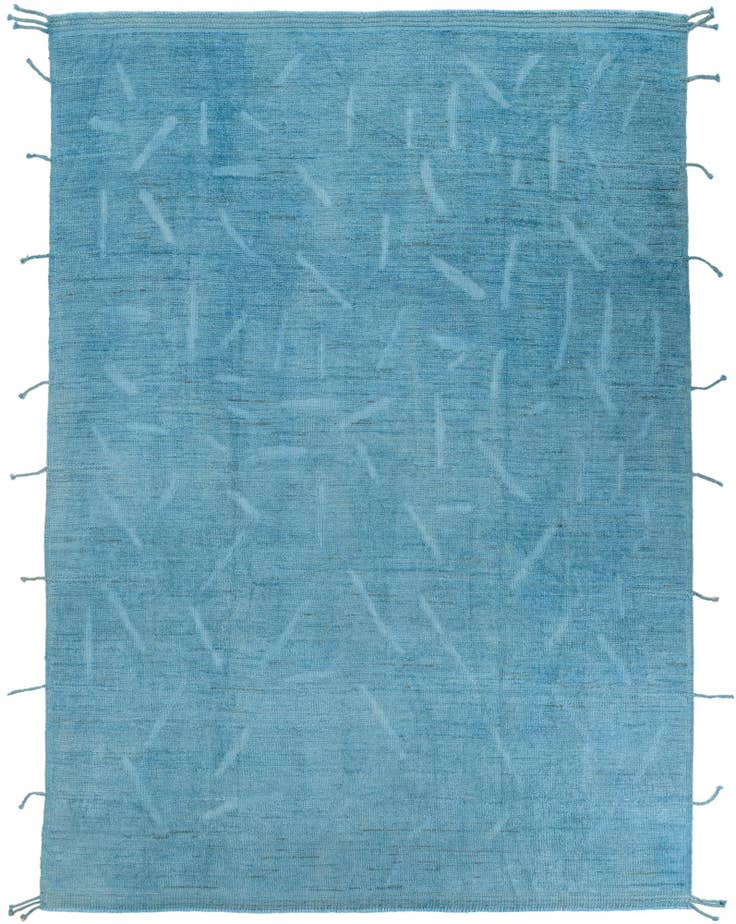 Detail image of 8' 9 x 12' Hand Knotted Moroccan Wool Rug