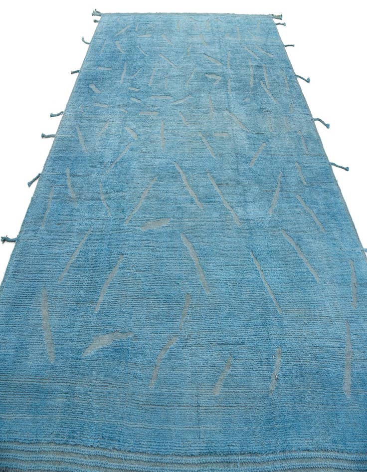 Detail image of 9' x 12'  Hand Knotted Moroccan Wool Rug