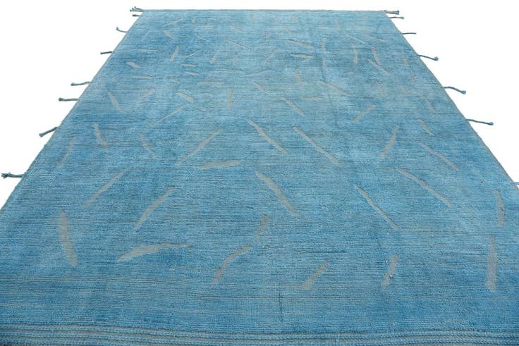 Detail image of 9' x 12' Hand Knotted Moroccan Wool Rug
