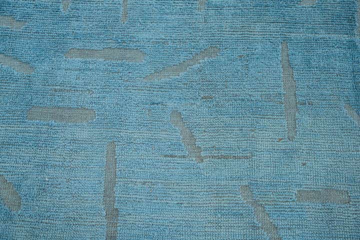 9' x 12' Hand Knotted Moroccan Wool Rug