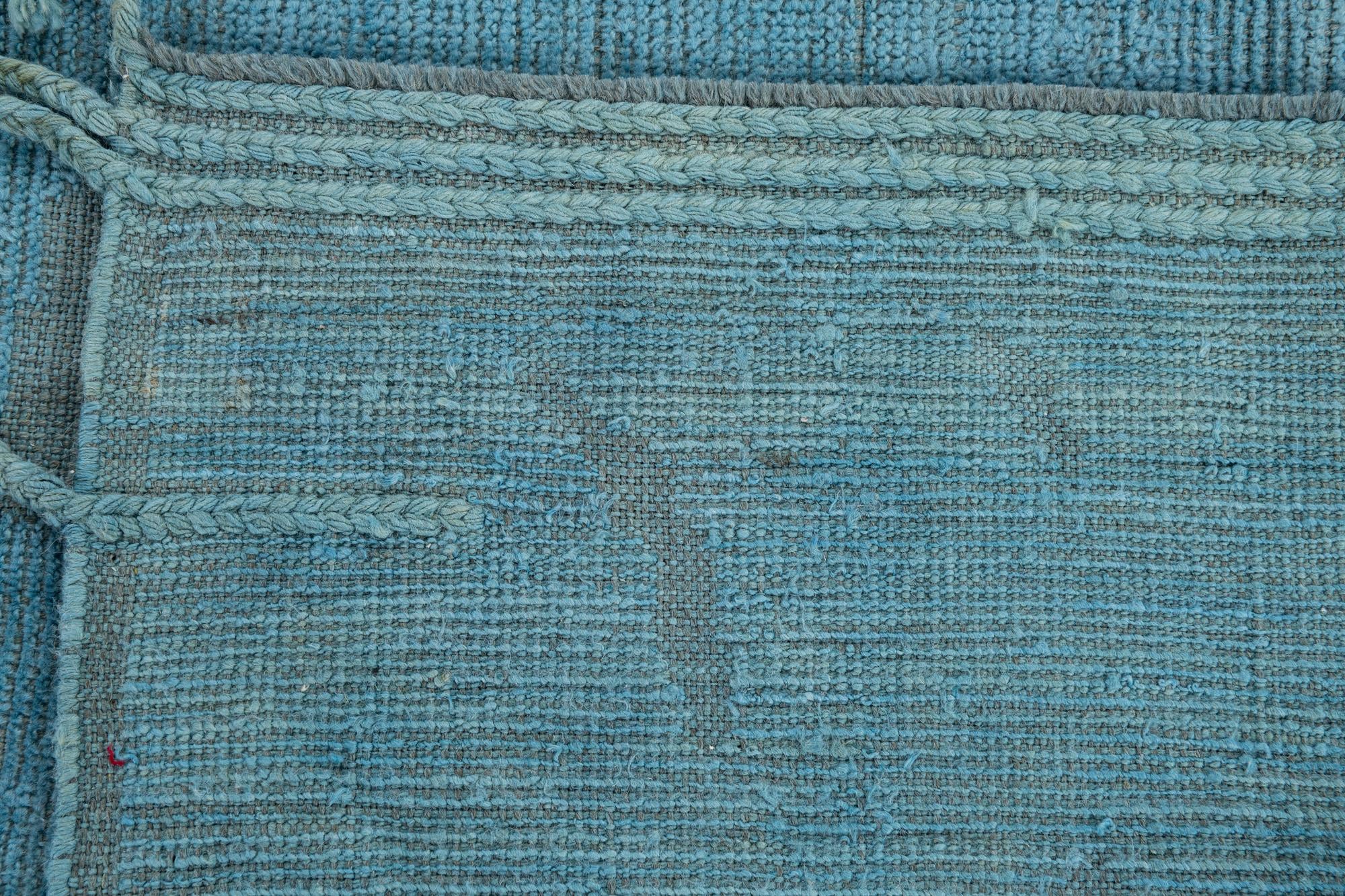 9' x 12' Hand Knotted Moroccan Wool Rug