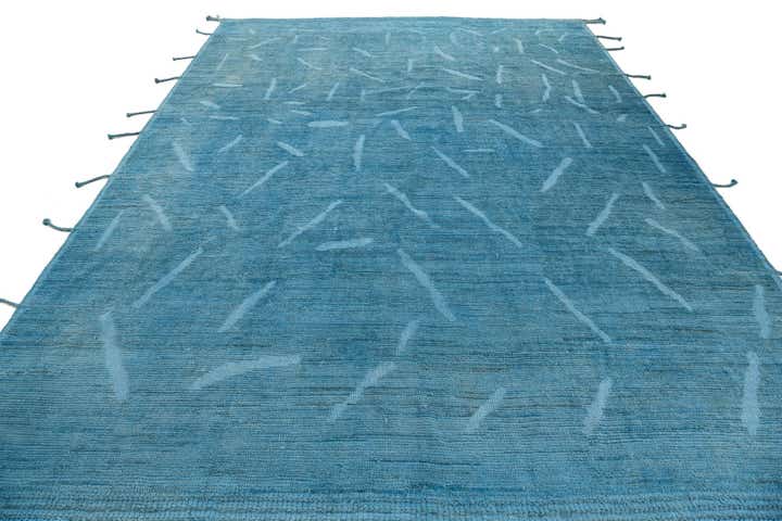 8' 9 x 11' 9 Hand Knotted Moroccan Wool Rug