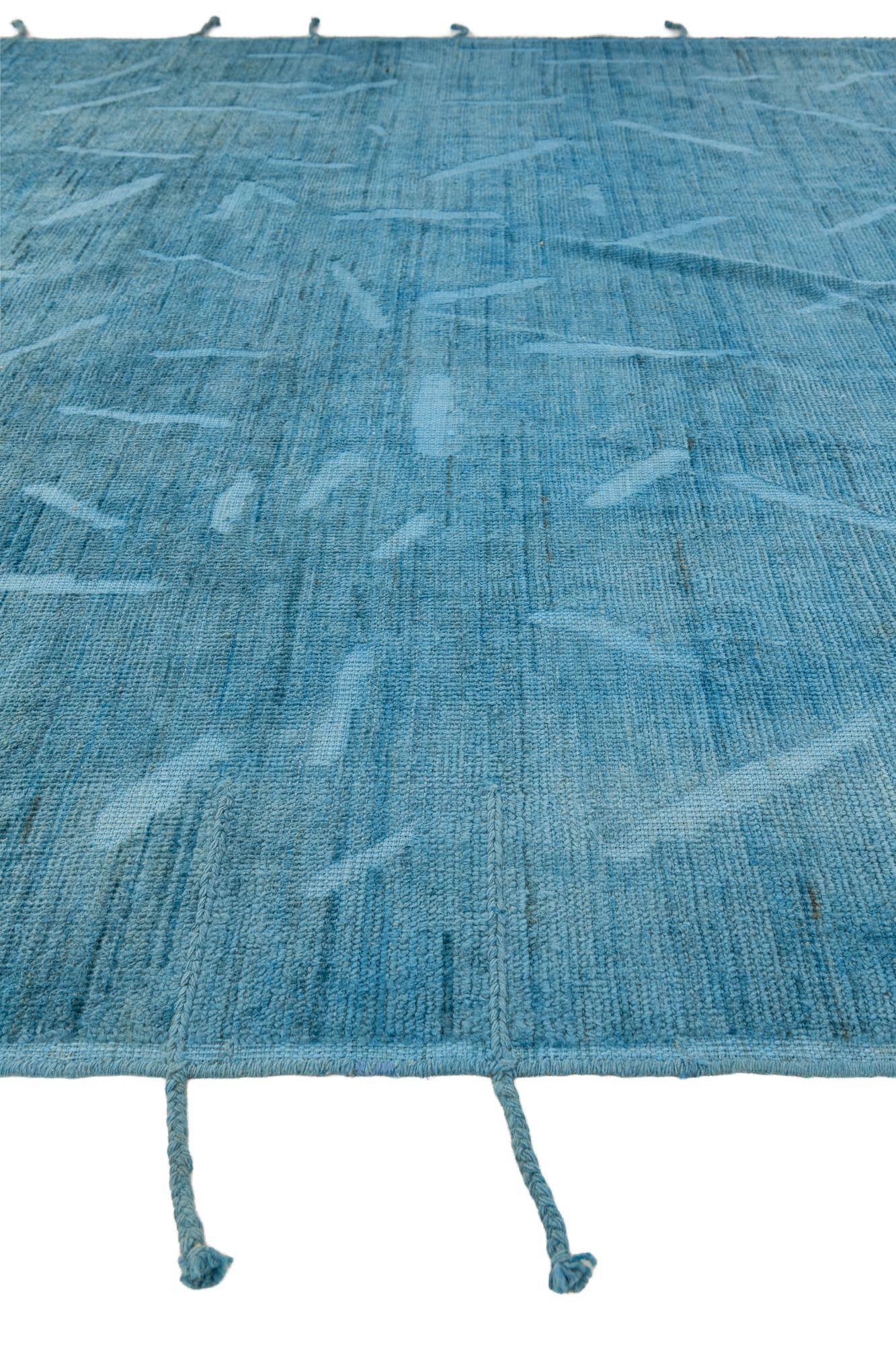 8' 9 x 11' 9 Hand Knotted Moroccan Wool Rug