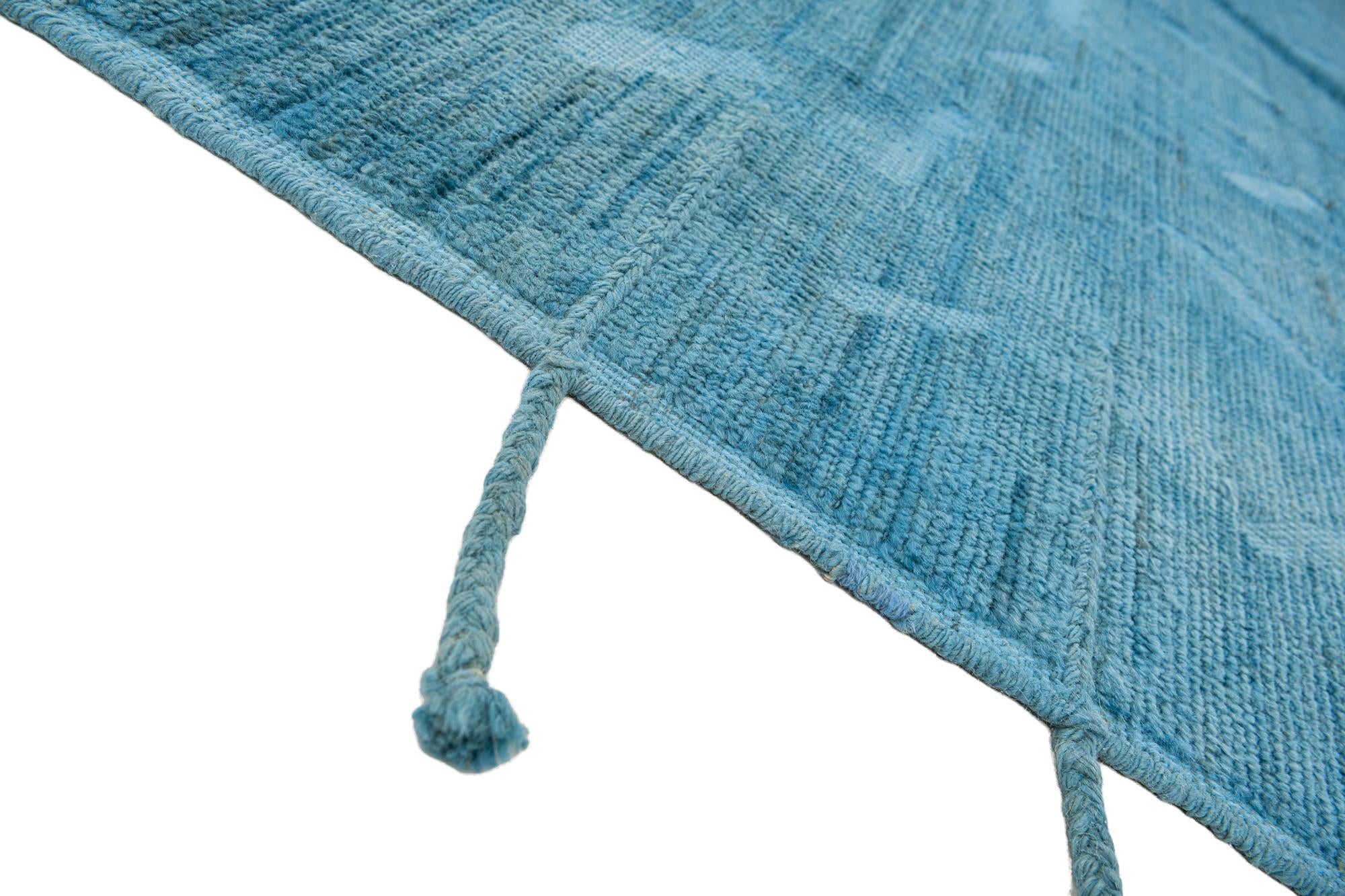 8' 9 x 11' 9 Hand Knotted Moroccan Wool Rug