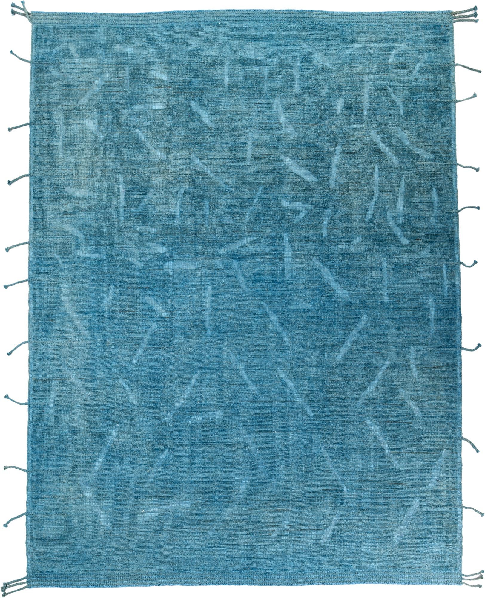8' 9 x 11' 9 Hand Knotted Moroccan Wool Rug