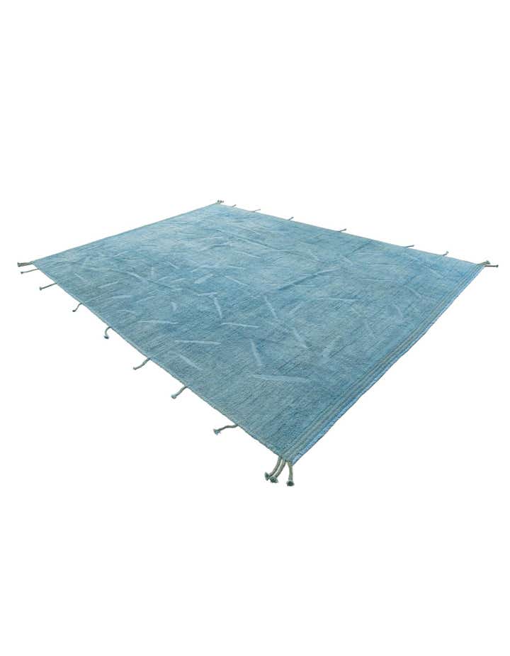 9' x 12' 1 Hand Knotted Moroccan Wool Rug