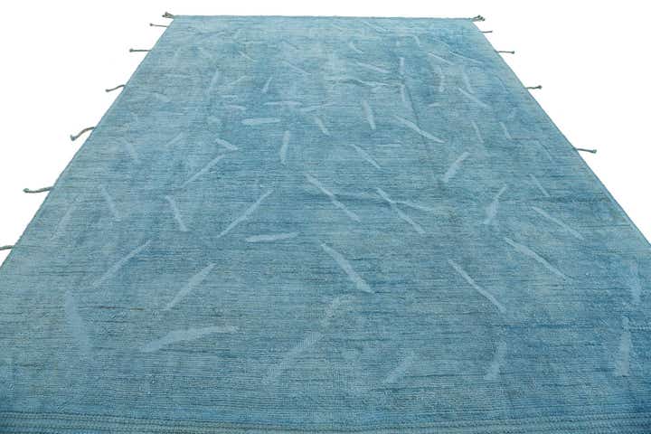 9' x 12' 1 Hand Knotted Moroccan Wool Rug