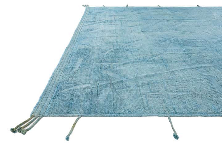 9' x 12' 1 Hand Knotted Moroccan Wool Rug