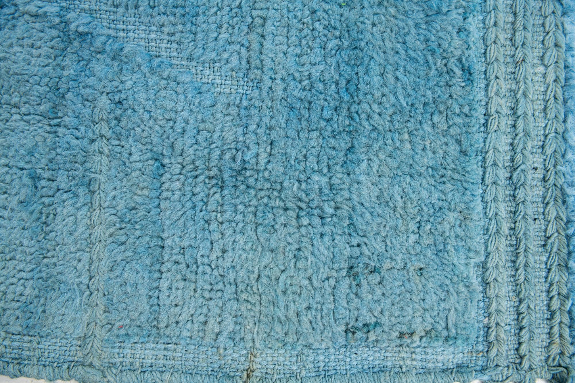 9' x 12' 1 Hand Knotted Moroccan Wool Rug