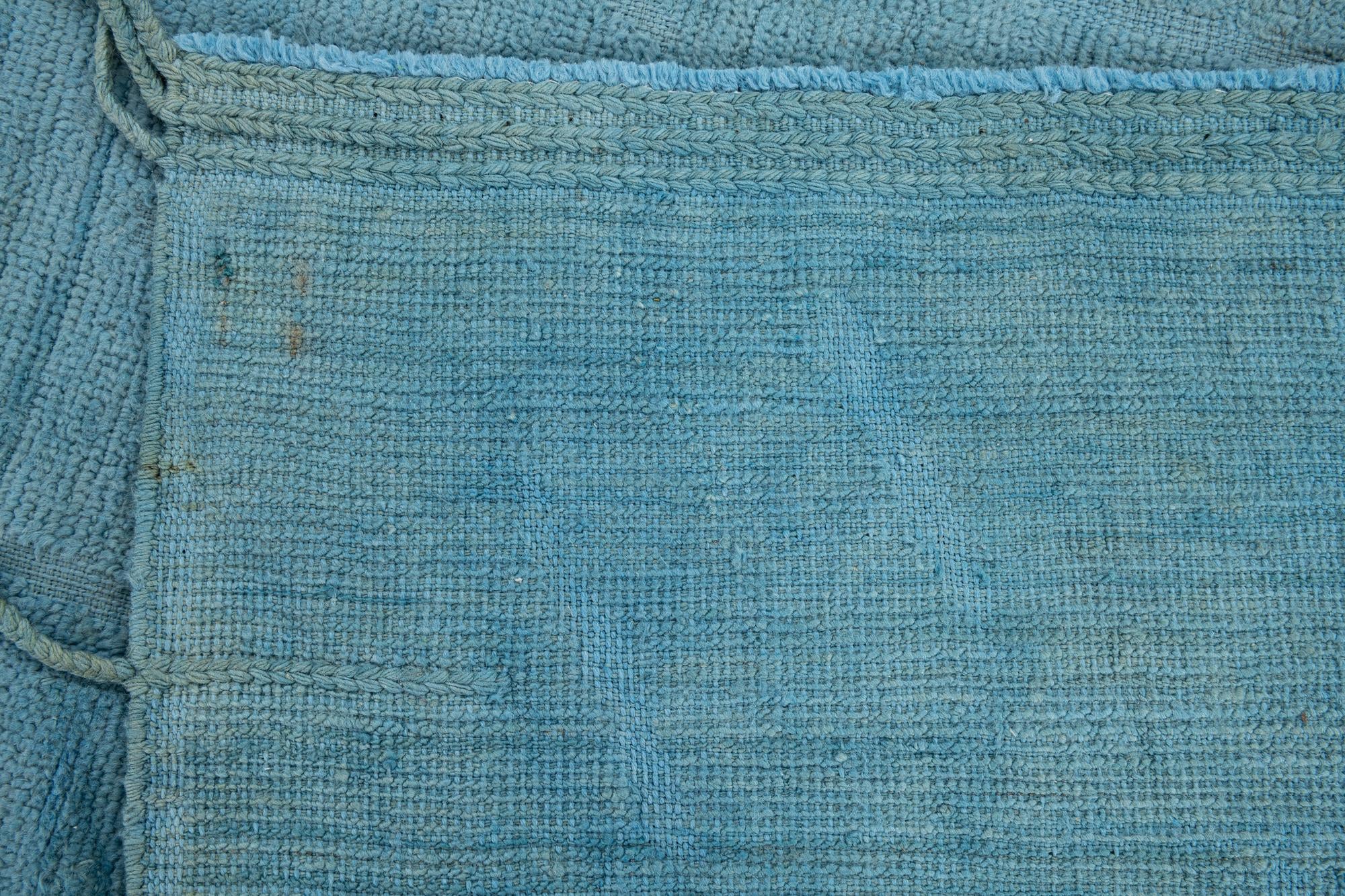 9' x 12' 1 Hand Knotted Moroccan Wool Rug