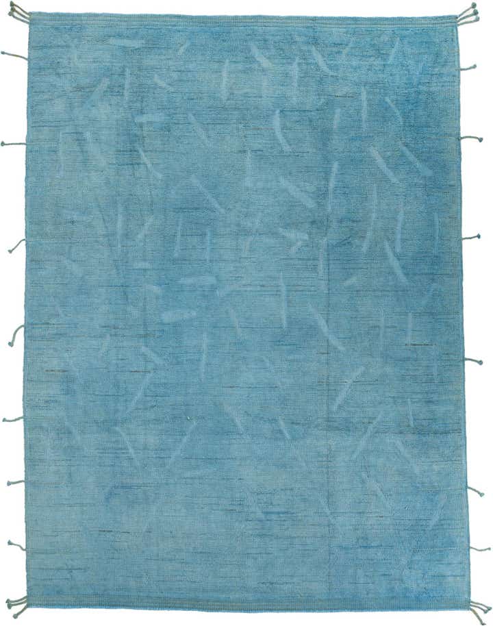 9' x 12' 1 Hand Knotted Moroccan Wool Rug