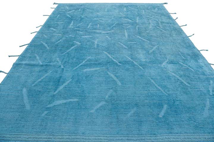 9' x 11' 9 Hand Knotted Moroccan Wool Rug