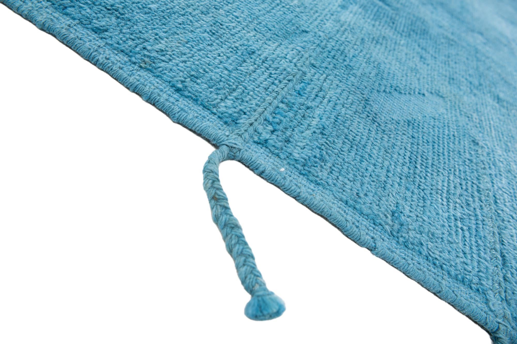 9' x 11' 9 Hand Knotted Moroccan Wool Rug
