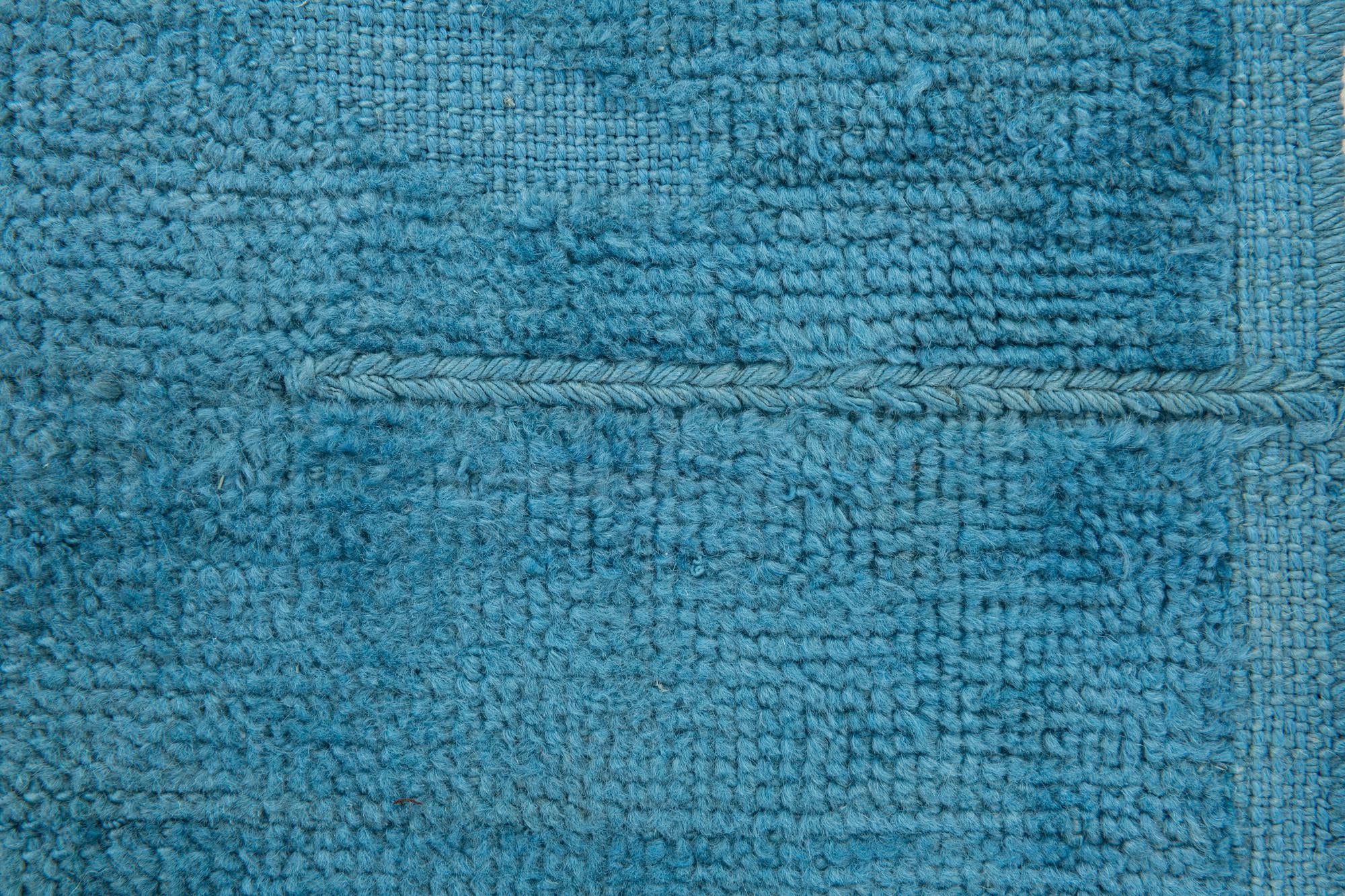 9' x 11' 9 Hand Knotted Moroccan Wool Rug