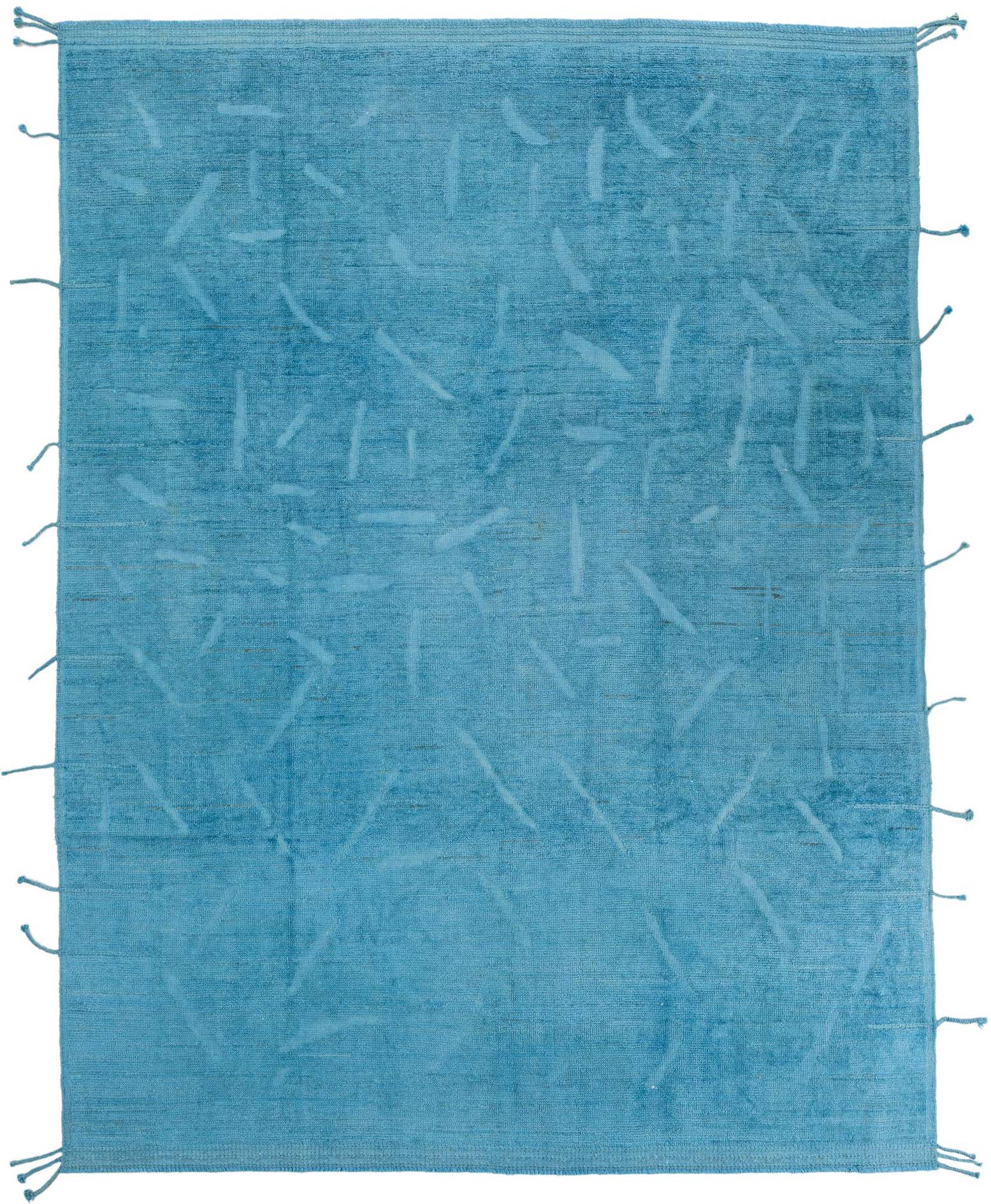 9' x 11' 9 Hand Knotted Moroccan Wool Rug