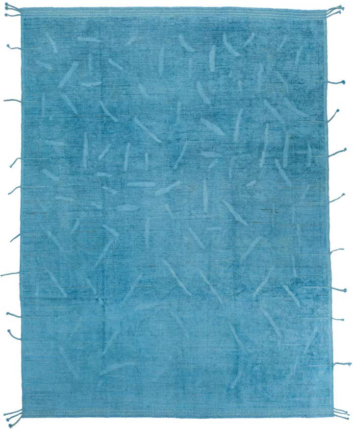 9' x 11' 9 Hand Knotted Moroccan Wool Rug