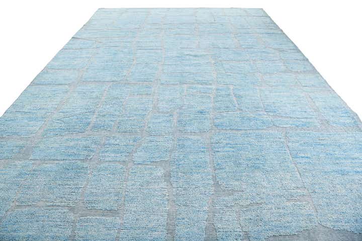 10' 2 x 14' 3 Hand Knotted Moroccan Wool Rug