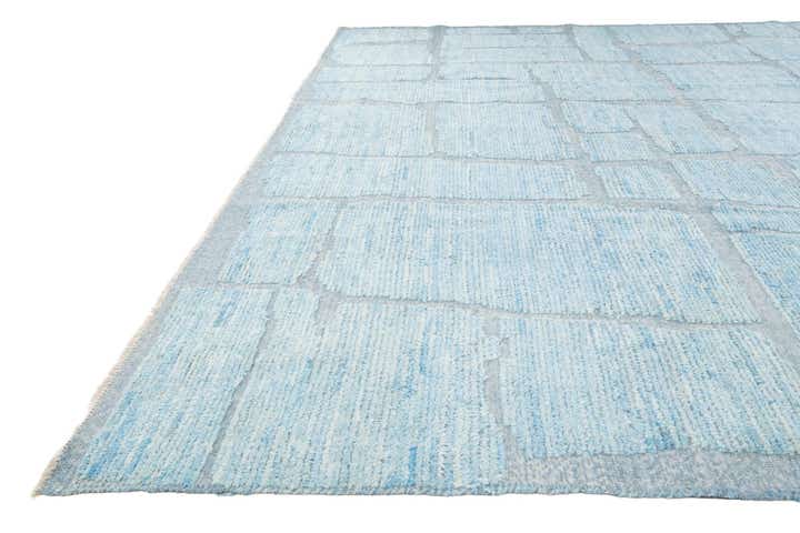 10' 2 x 14' 3 Hand Knotted Moroccan Wool Rug